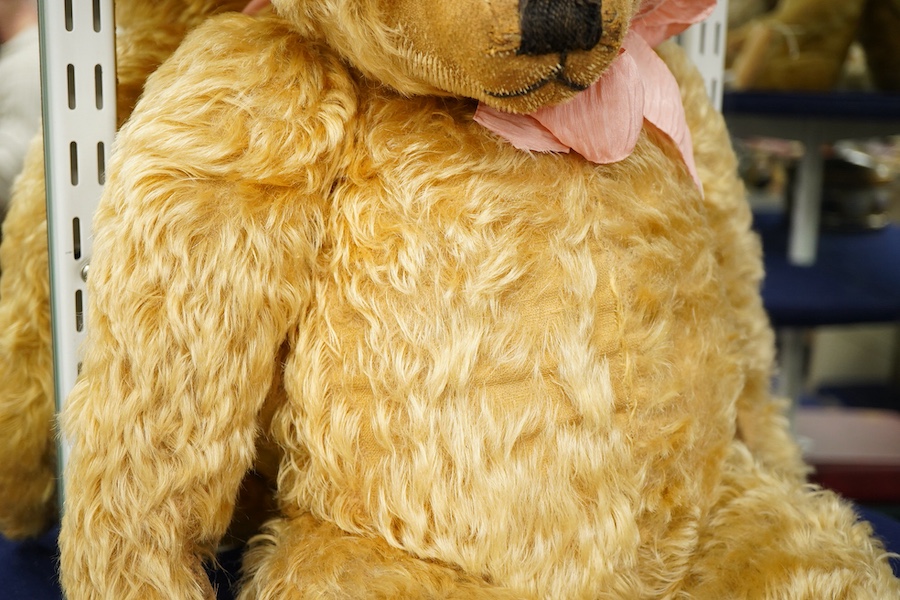 A large late 1930s Chiltern teddy bear, approx. 70cm long